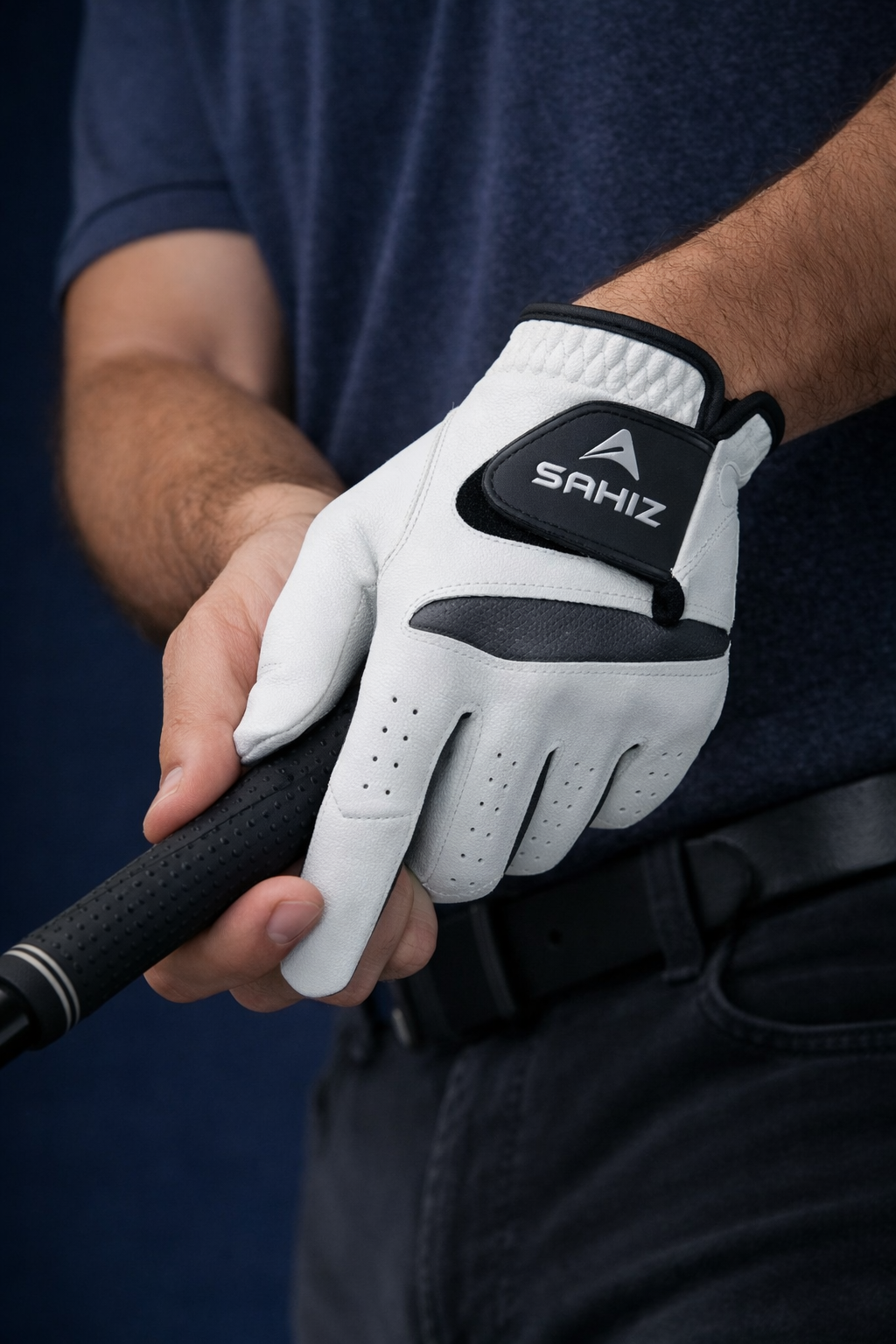 Synthetic Leather Golf Glove with Leather Patch on Palm & Thumb